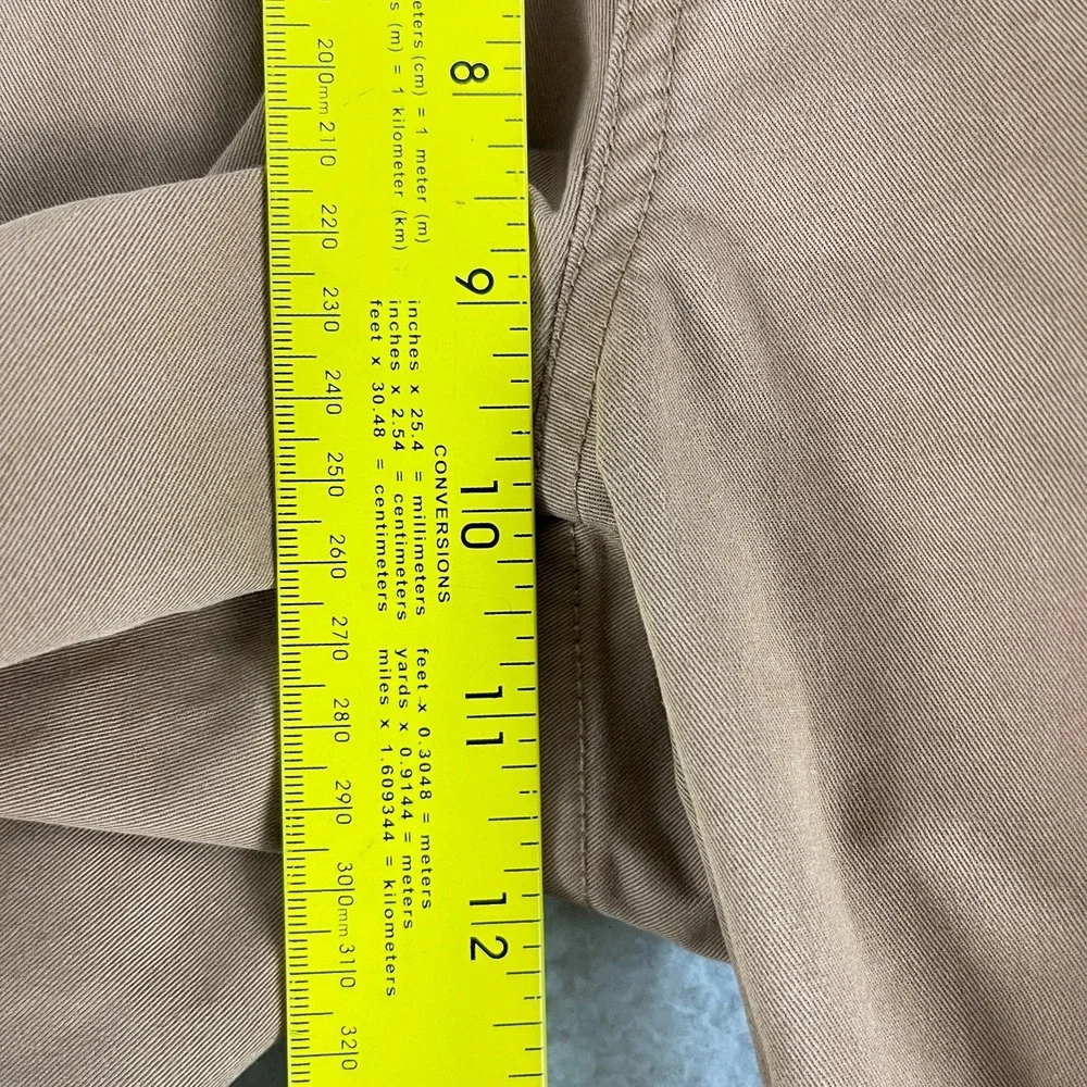 Bridge & Burn Brown Organic Cotton Chino Pants Mens Straight Leg Casual Size 32R